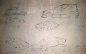 concept cars sketch drawings