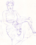 life drawing figure study woman
