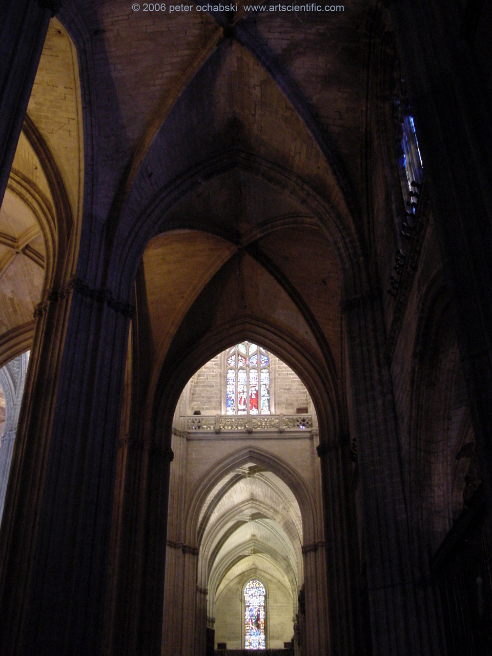 Sevilla cathdral vaulted ceiling