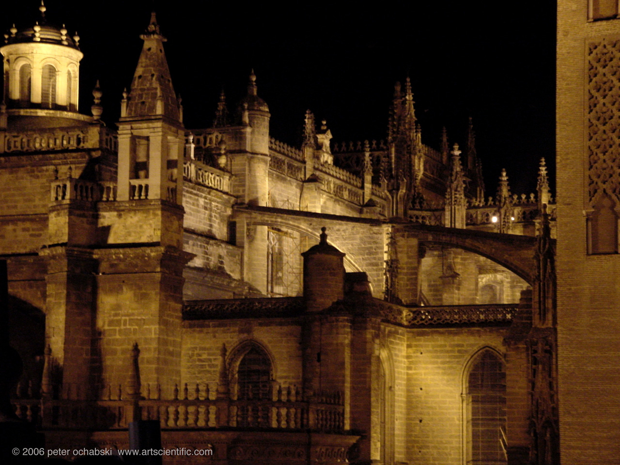 Sevilla cathedral night