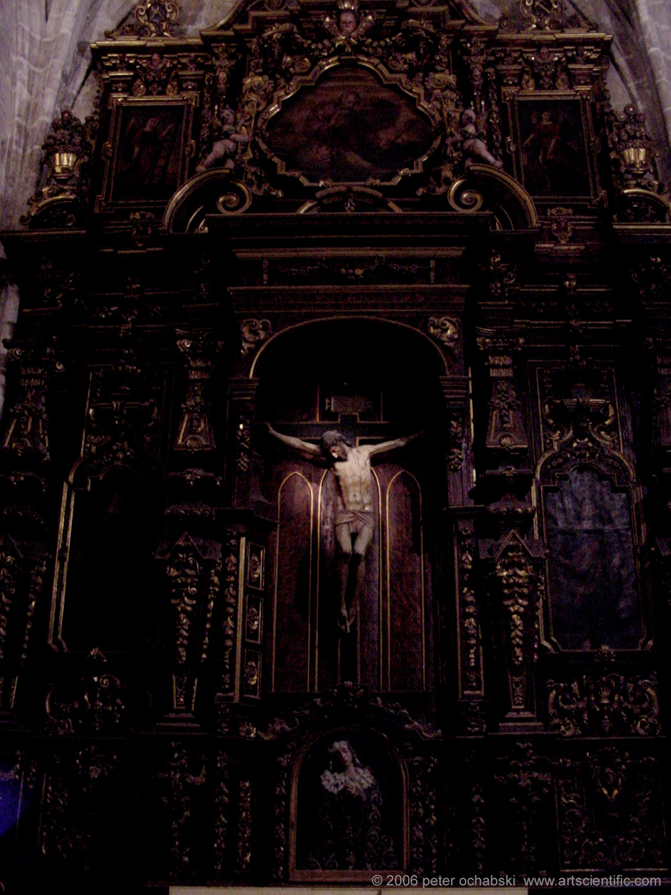 detailed crucific church interior