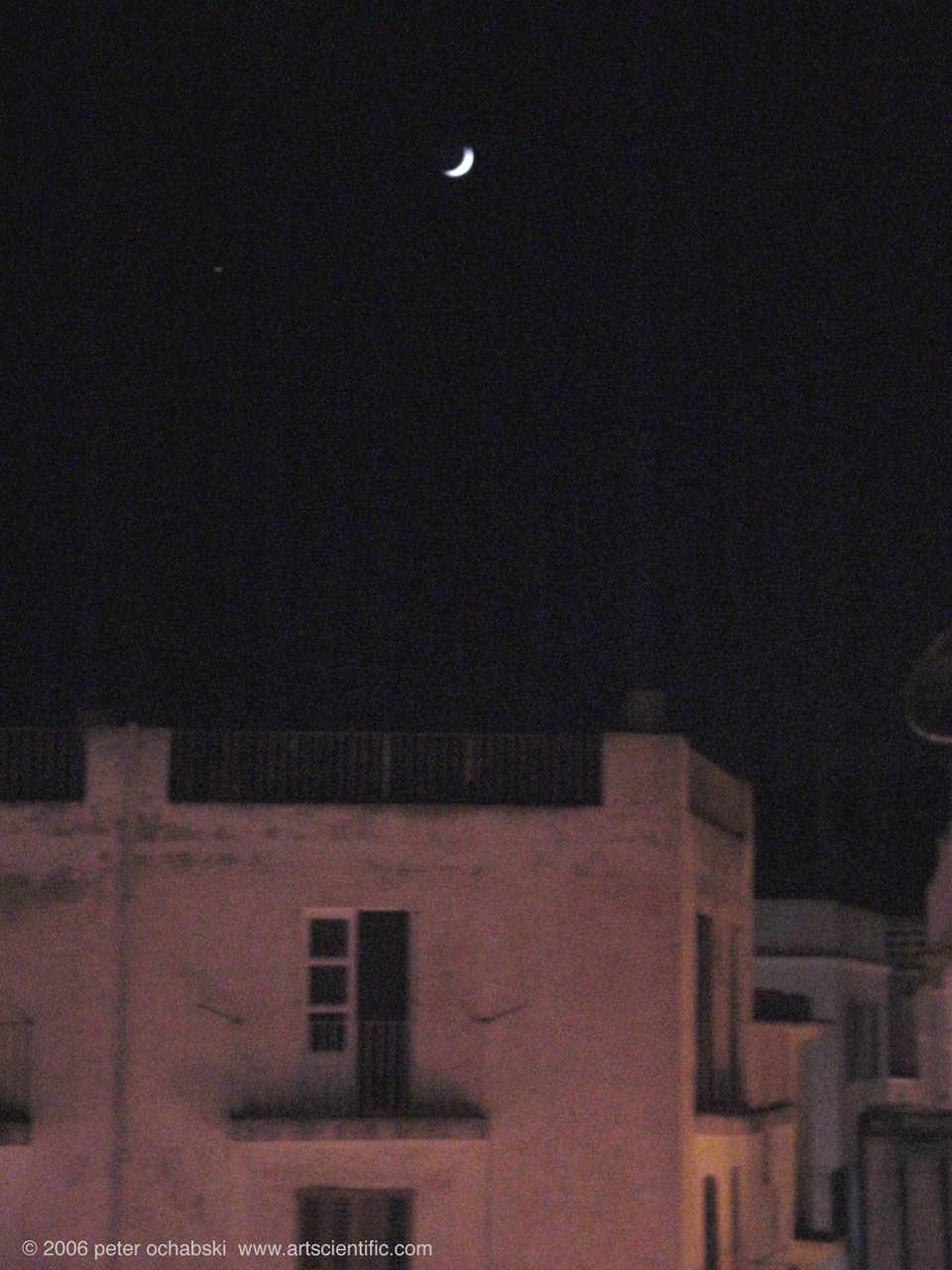 ibizan hotel and crescent moon