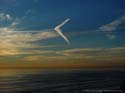 boomerang cloud over ocean
